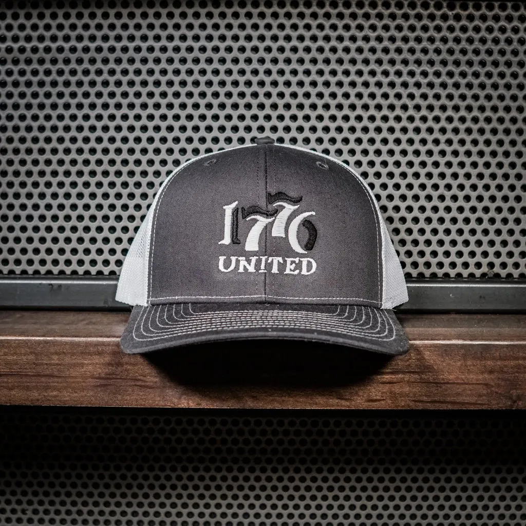 1776 Retro Logo Charcoal & White Hat (LIMITED)