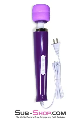 1842DL      Euro Plug 10 Function Love Magic Massager, Purple - MEGA Deal