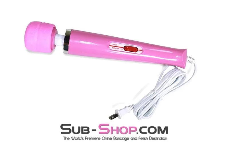 6957R      Pink Magic Massager Two Speed Wand Vibrator - LAST CHANCE - Final Closeout!