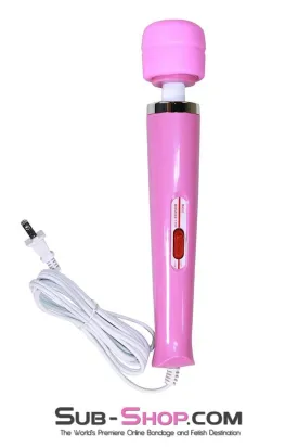 6957R      Pink Magic Massager Two Speed Wand Vibrator - LAST CHANCE - Final Closeout!