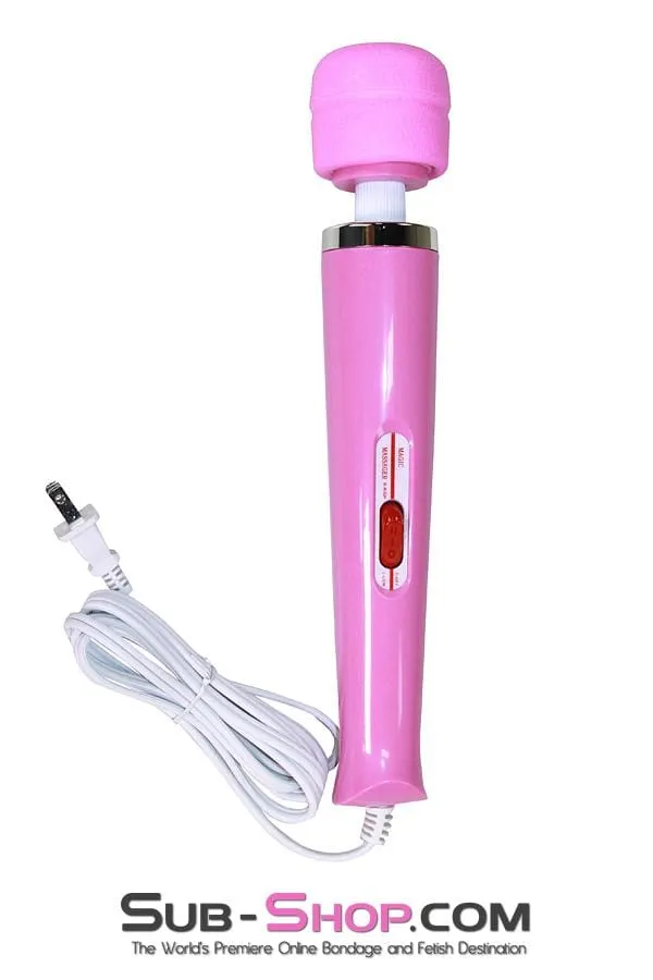 6957R      Pink Magic Massager Two Speed Wand Vibrator - LAST CHANCE - Final Closeout!