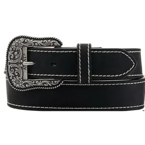 Ariat Women's Heavy Stitched Black Western Belt A1523401