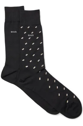 BOSS 2P RS Minipattern MC Sock in Black