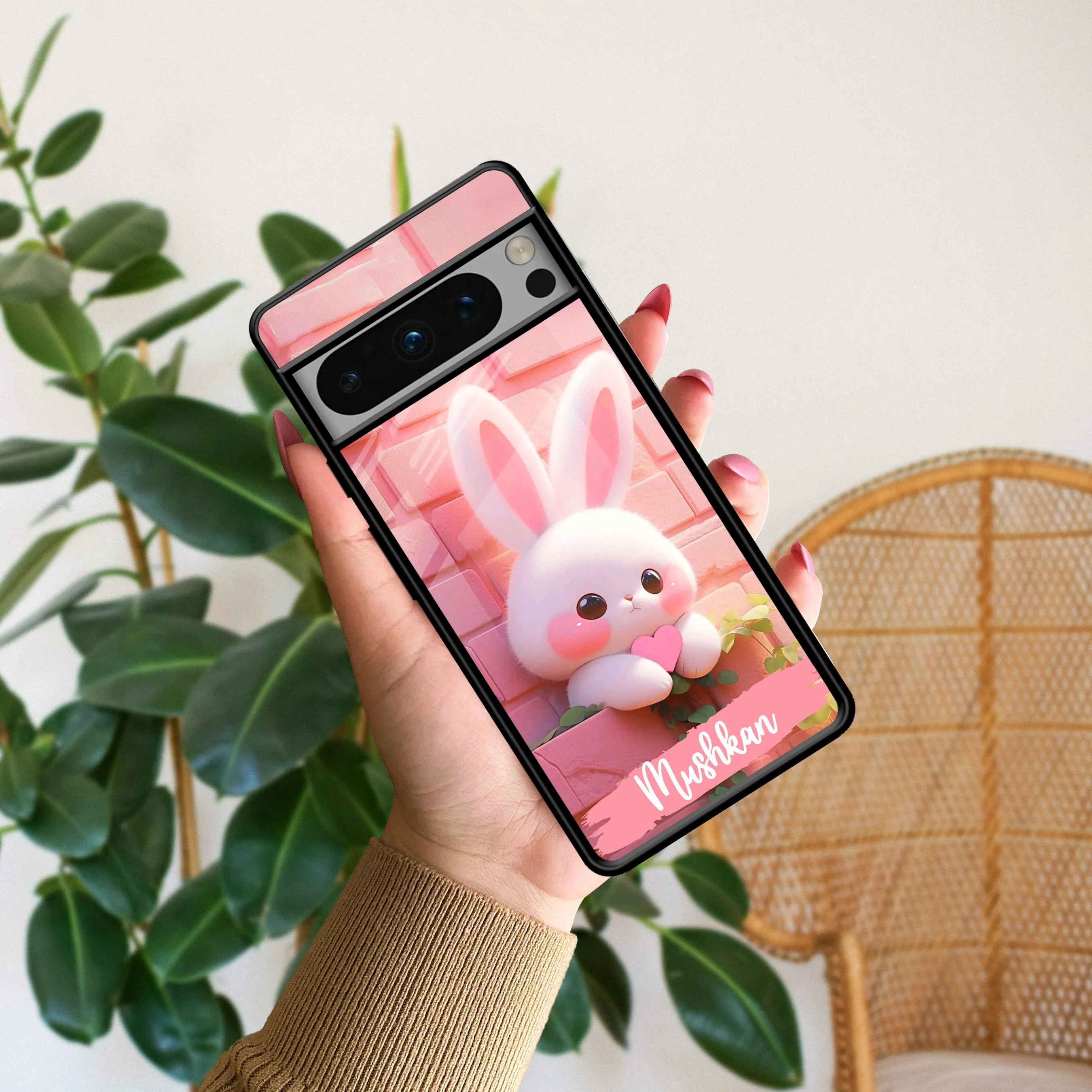 Bunny Glossy Metal Case Cover For Google