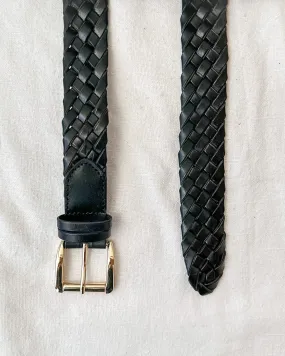 Callie Braided Belt - Black