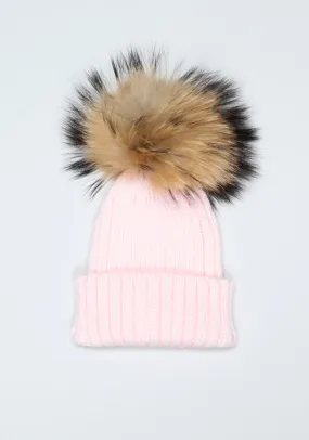 Candy Pink Pom Pom Hat