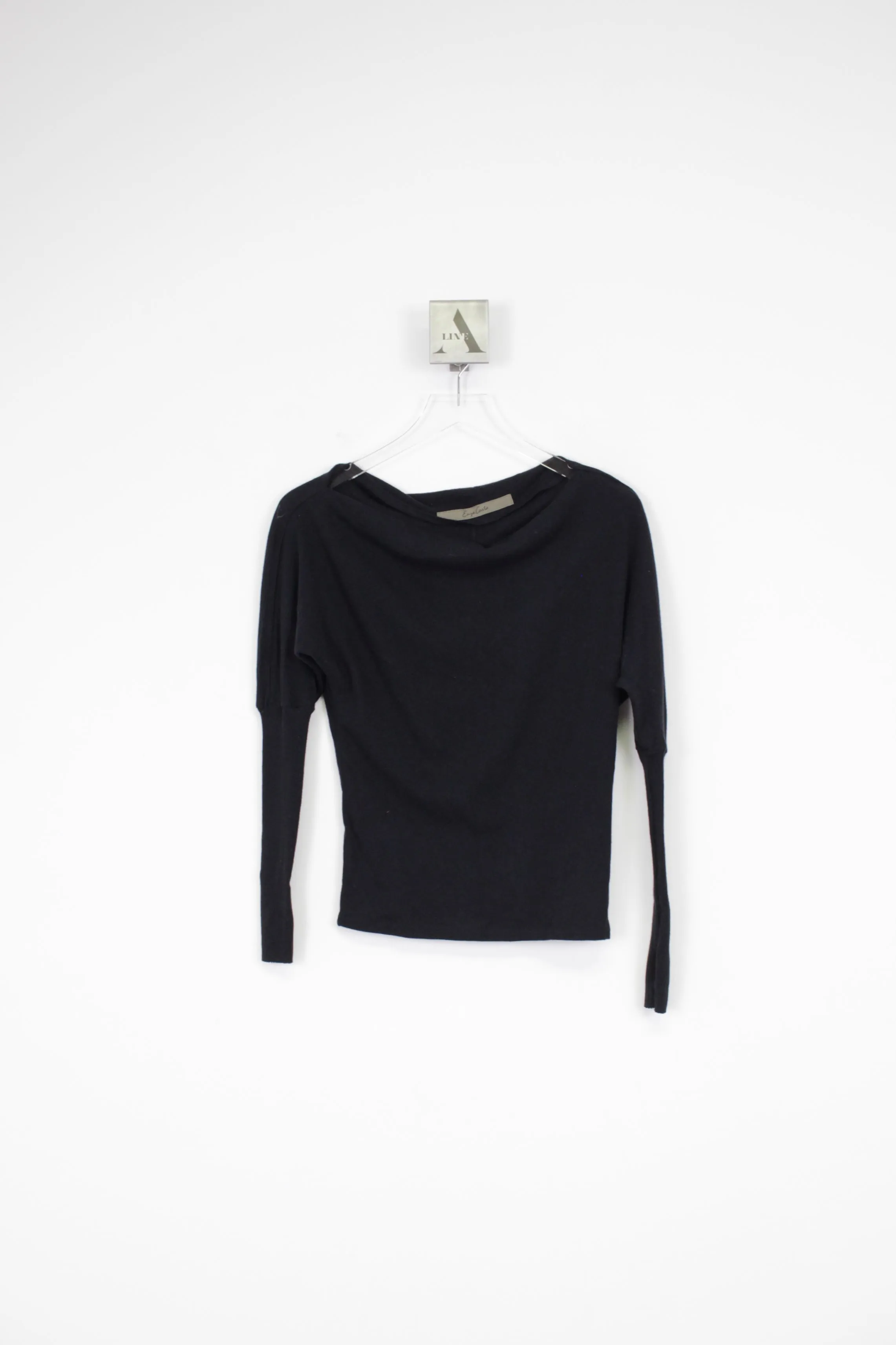 Cashmere Cuffed Off Shoulder L/S