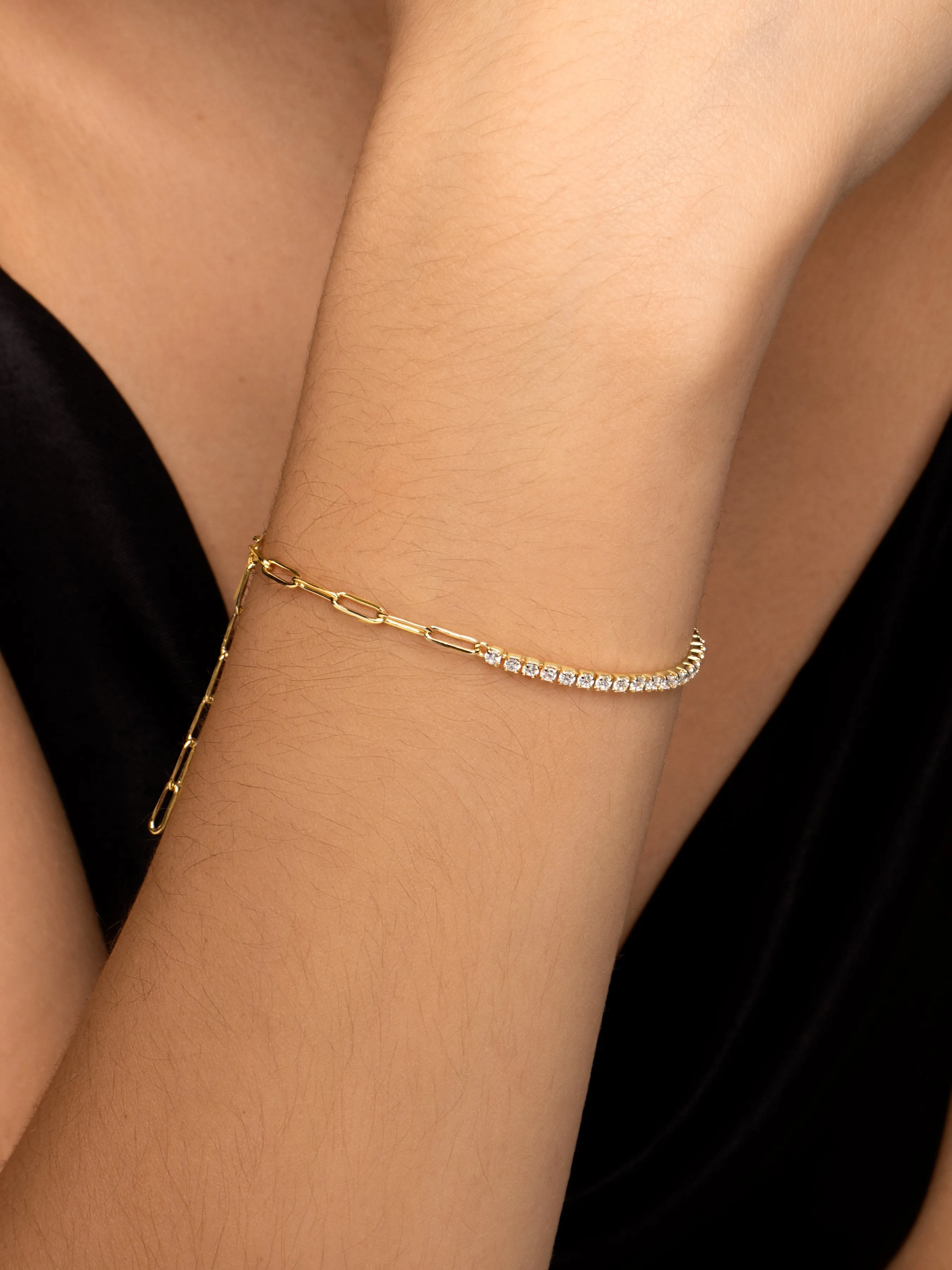 Chic Riviere Gold Bracelet