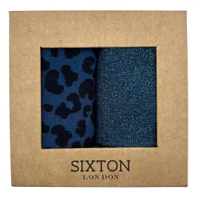 Denim mix duo sock box