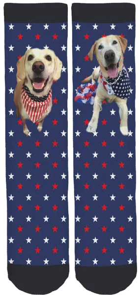 Dusty Lynn And Brodie for Canine Angels Crew Socks