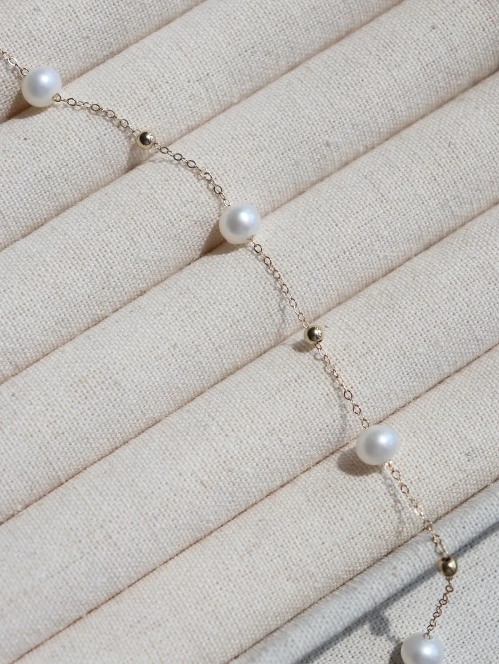 Elegant Stardust Pearl Chain Necklace