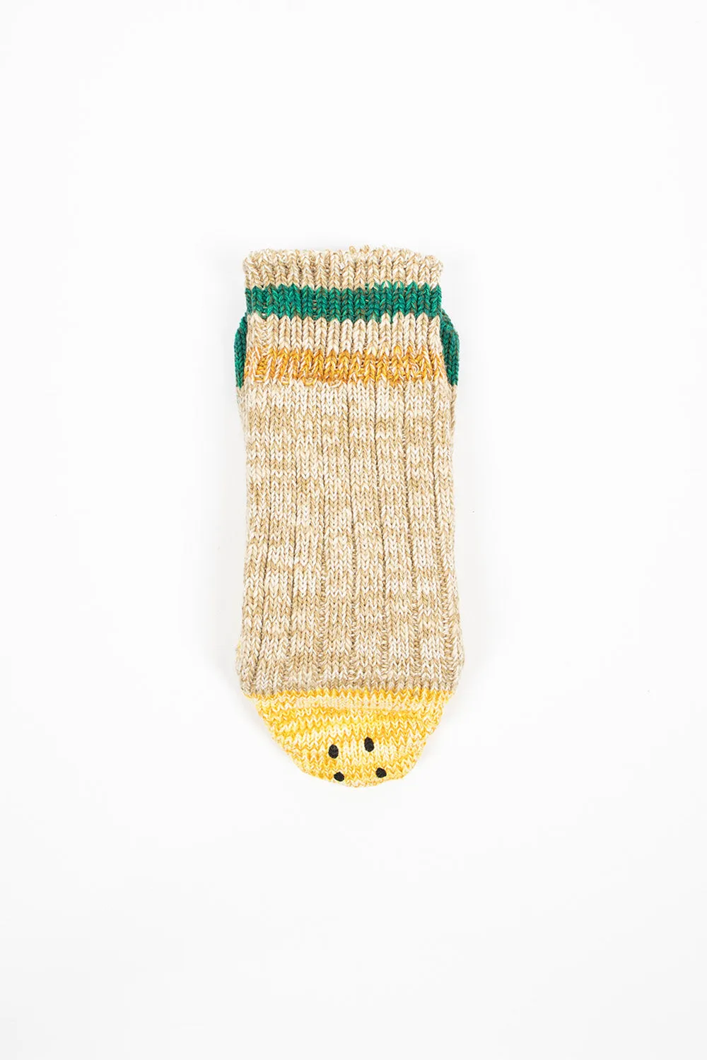 Ivy Smiley Sock Beige