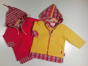 Jacket in warm cotton with hood