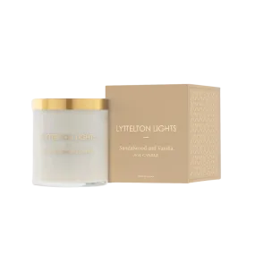 Lyttelton Lights Candle - Sandalwood   Vanilla - Medium