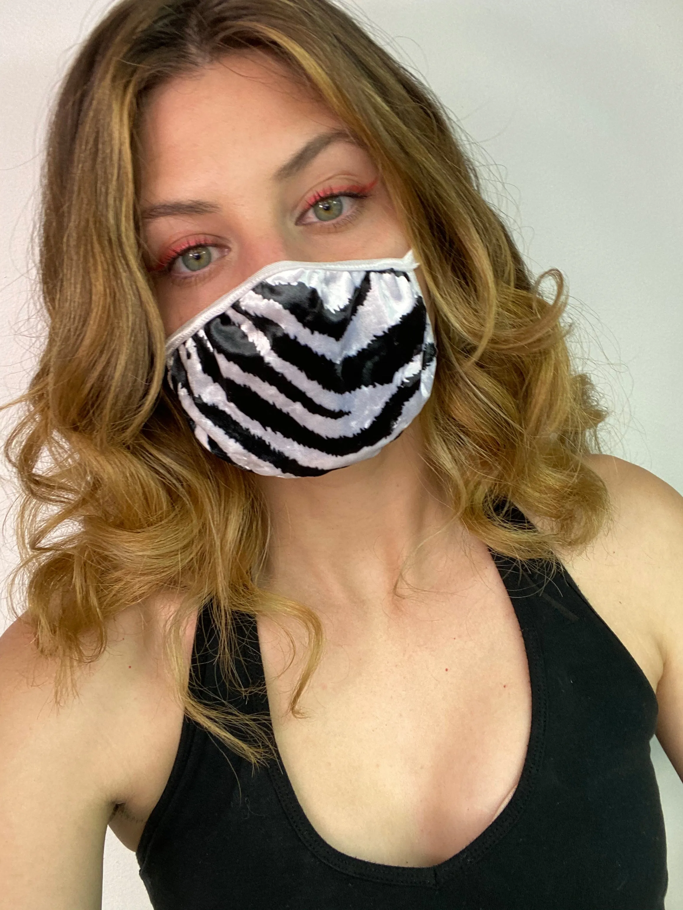 Marked Up Zebra Dust Mask