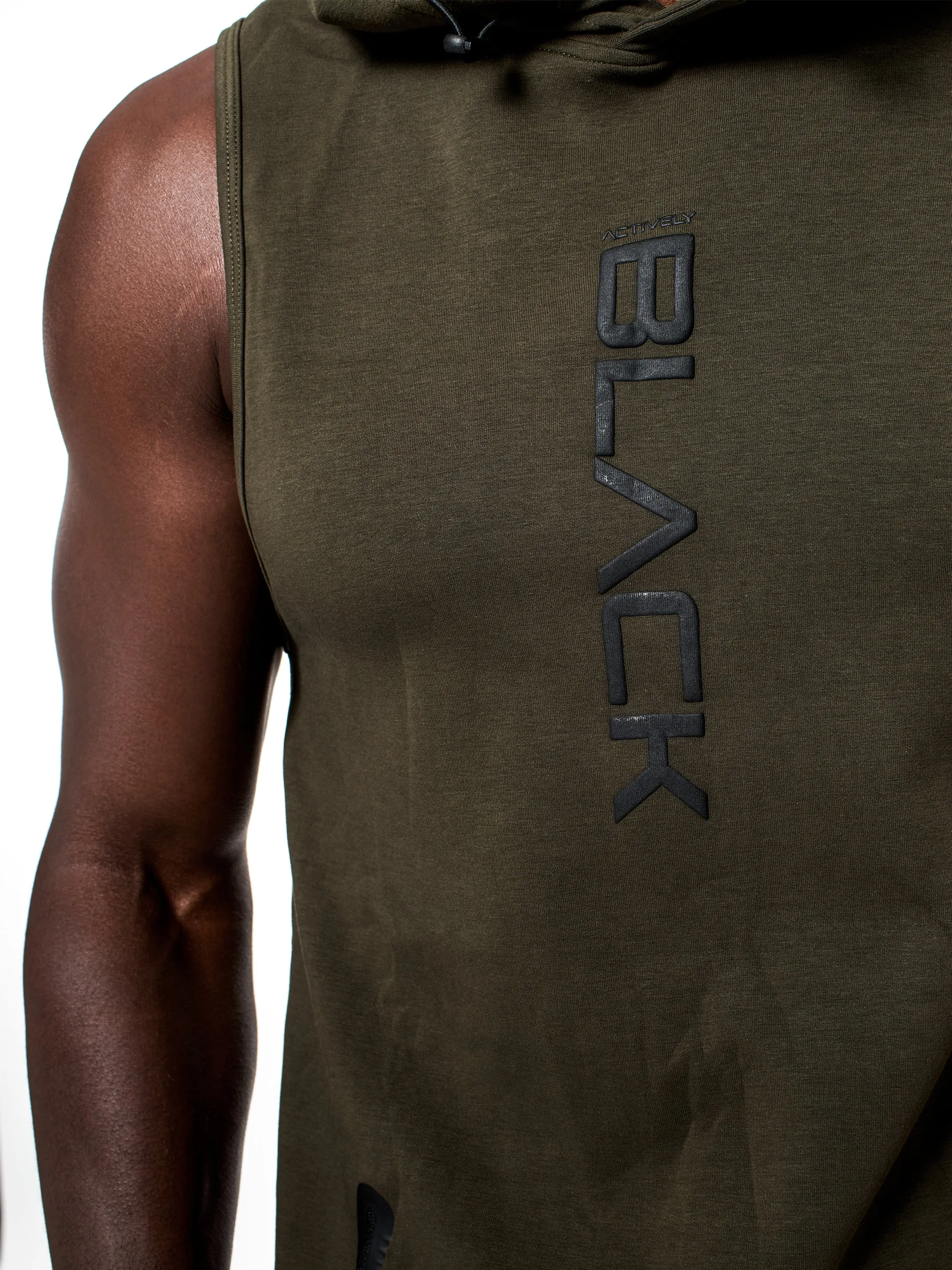 Men's Performance Tech Color Sleeveless Hoodie