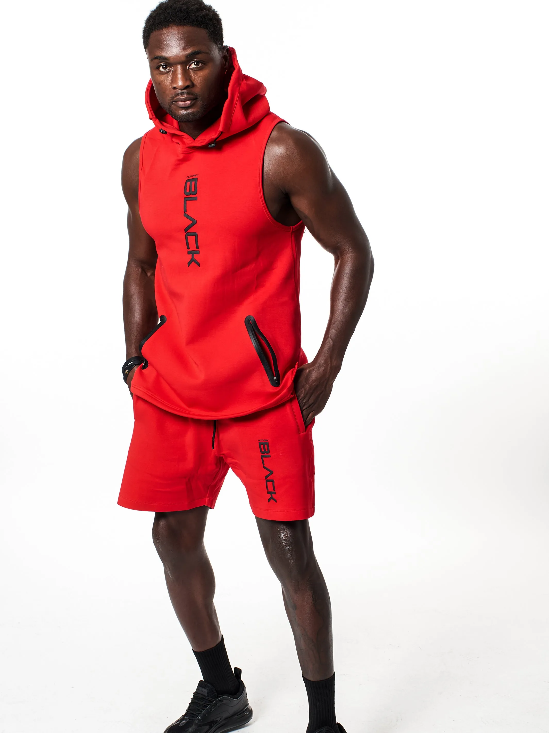 Men's Performance Tech Color Sleeveless Hoodie