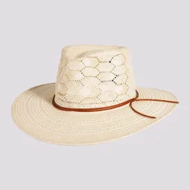 Mira | Womens Glazed Two Tone Toyo Straw Outback Hat