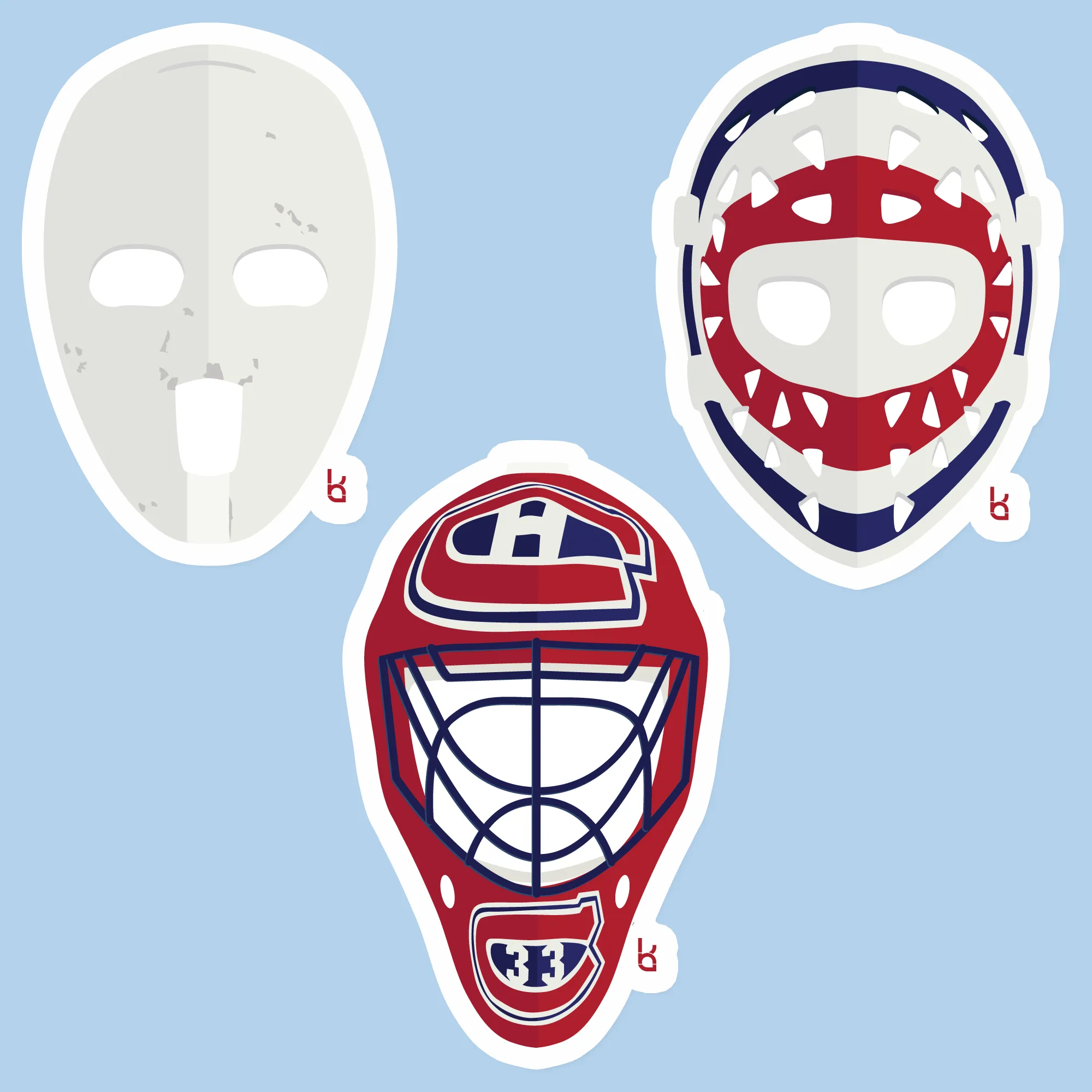 Montreal Trio Stickers