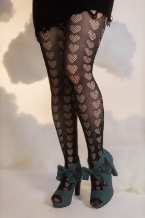 Oh My Hearts Net Tights