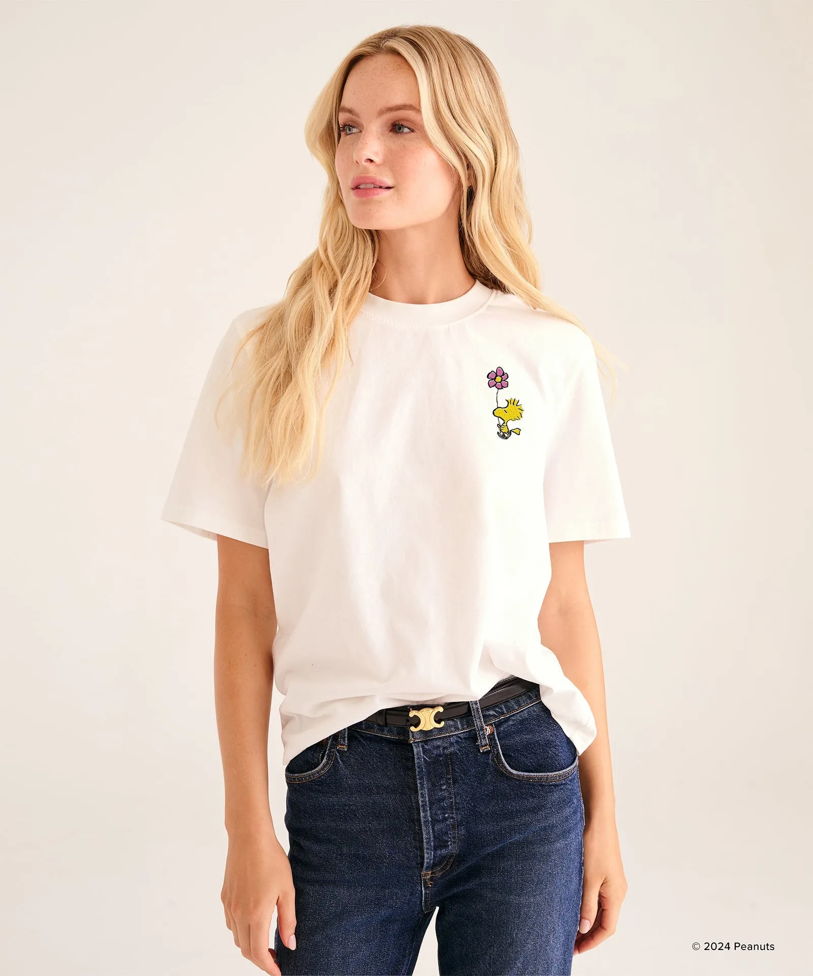 Peanuts Woodstock Flower Tee