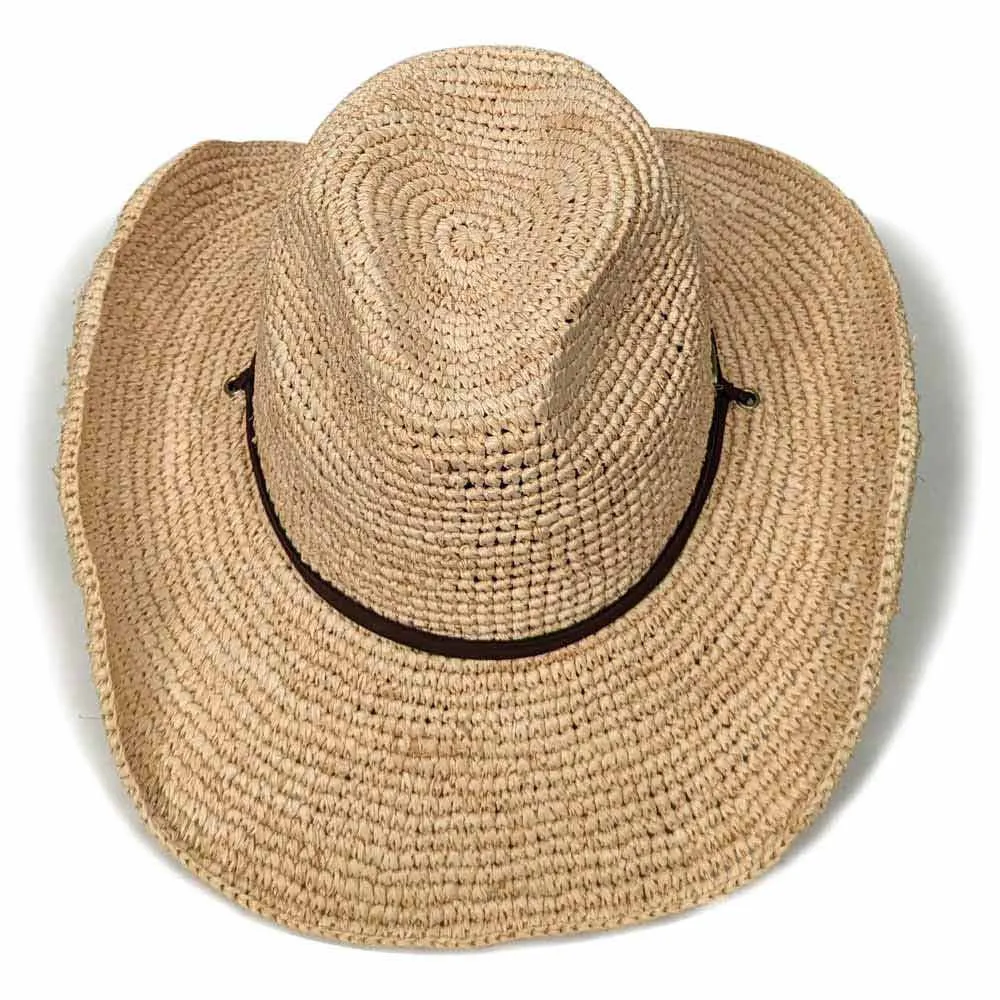 Saint Martin - Crochet Raffia Western Hat