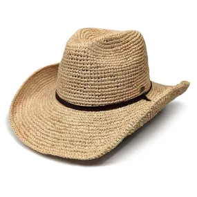 Saint Martin - Crochet Raffia Western Hat