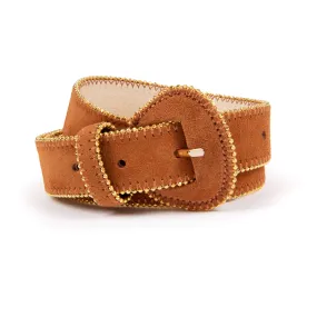 Truli: Tan Suede Belt