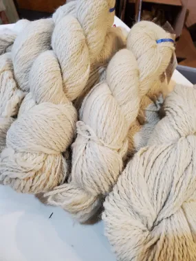 White Handspun Alpaca Yarn